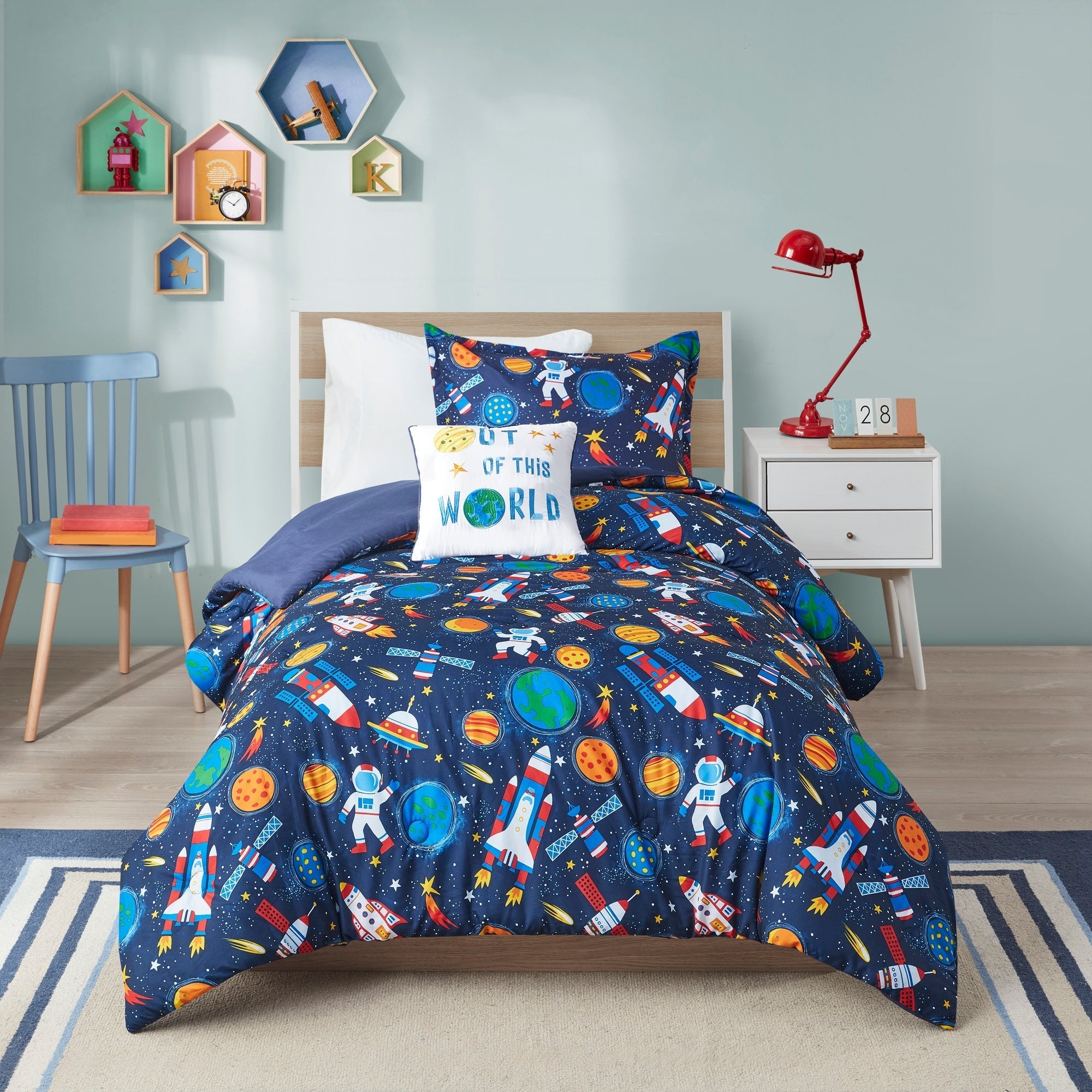 Parure de couette Conner Outer Space par Intelligent Design Kids