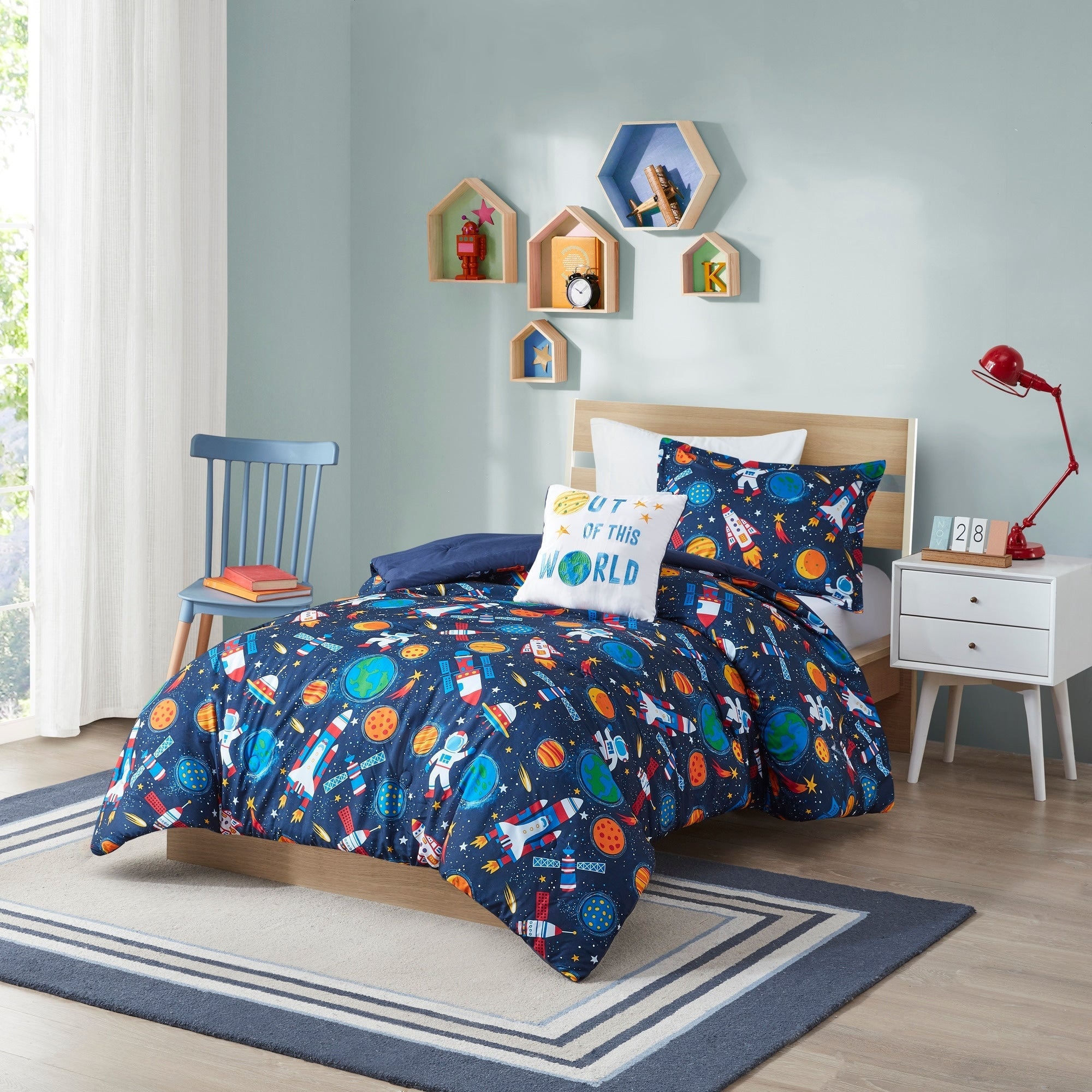 Parure de couette Conner Outer Space par Intelligent Design Kids