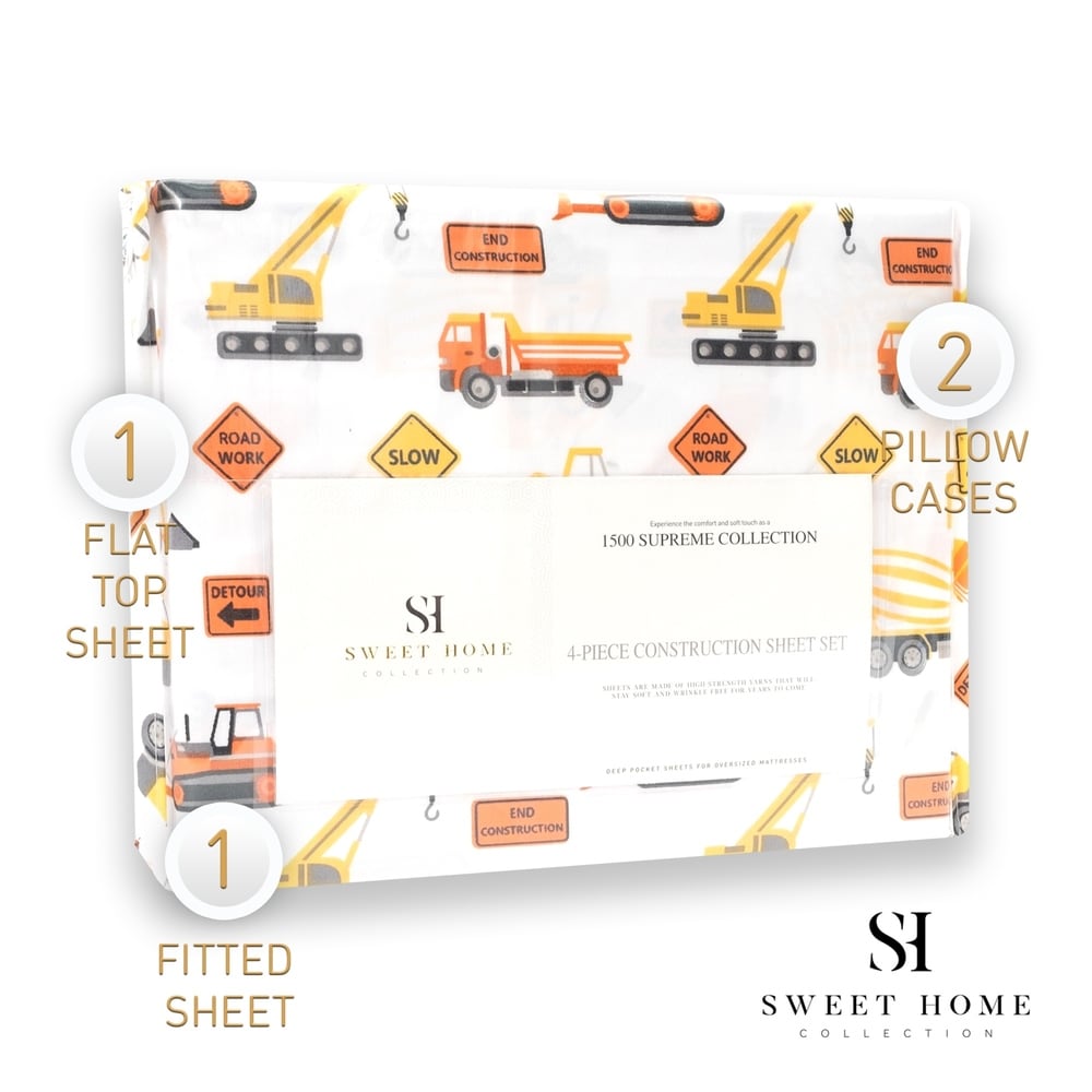 Ensemble de draps de construction de Sweet Home Collection - Multi