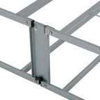 Sommier à ressorts contemporain pliable en métal de 9 po, gris