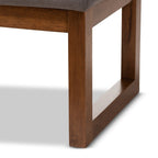 Banc contemporain rembourré en tissu par Baxton Studio