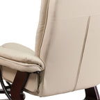 Fauteuil inclinable contemporain rembourré multi-positions avec pouf