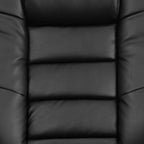 Fauteuil inclinable contemporain rembourré multi-positions avec pouf