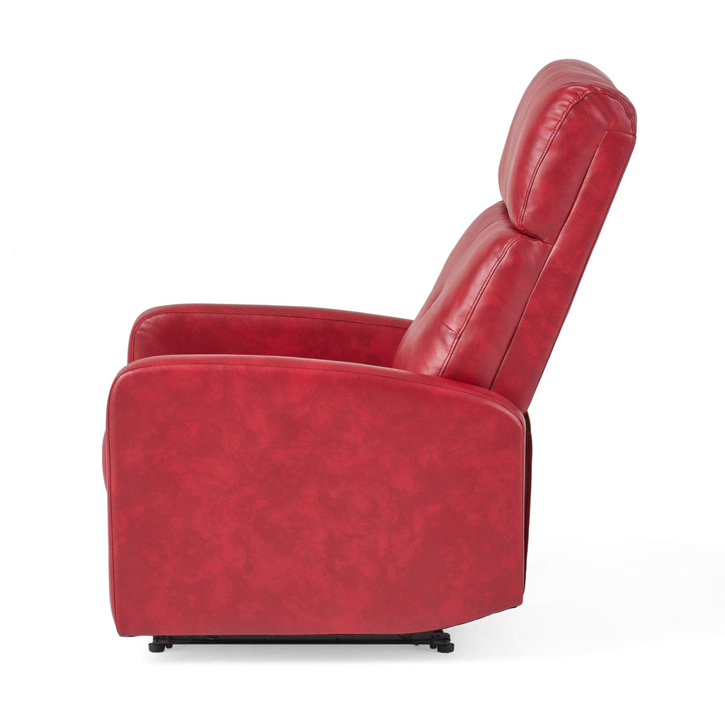 Fauteuil inclinable contemporain à levier - Design rembourré minimaliste aux lignes épurées
