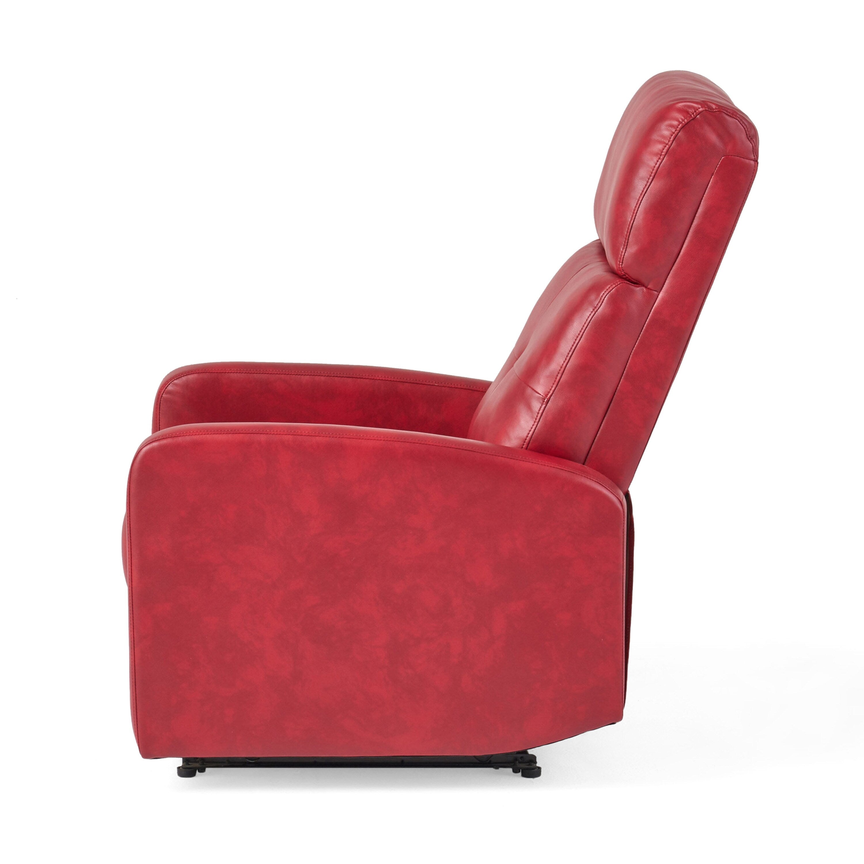 Fauteuil inclinable contemporain à levier - Design rembourré minimaliste aux lignes épurées