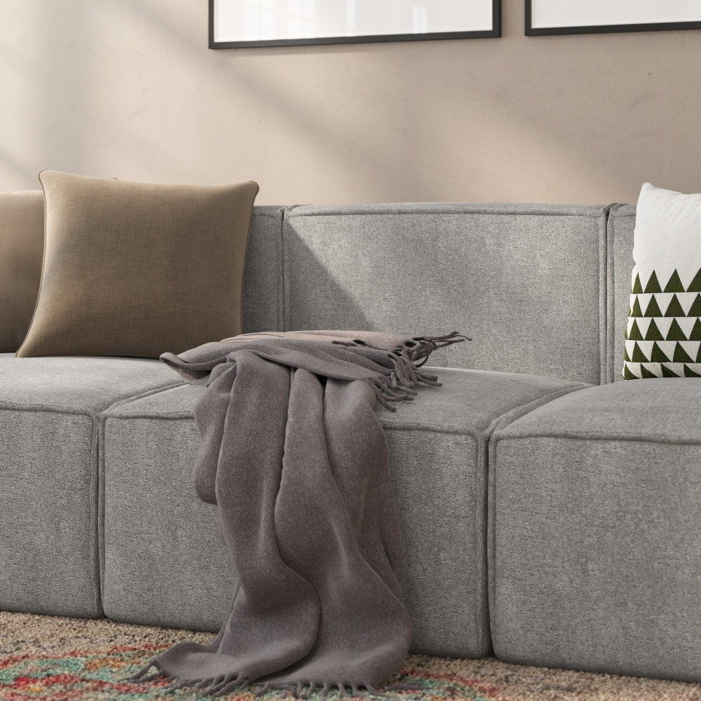 Canapé sectionnel modulaire contemporain sans accoudoirs - 36,75 P x 28,25 L x 28 H