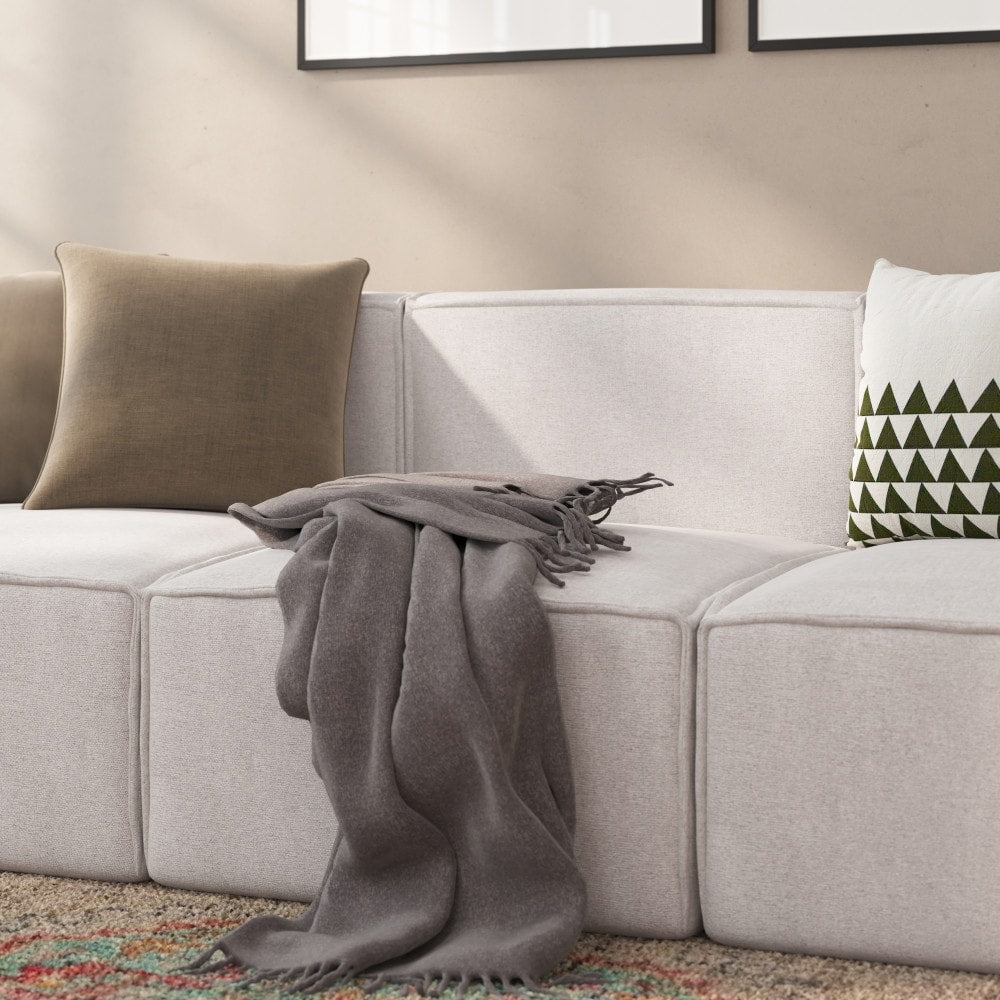 Canapé sectionnel modulaire contemporain sans accoudoirs - 36,75 P x 28,25 L x 28 H