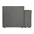 Canapé sectionnel modulaire contemporain, chaise côté gauche avec accoudoir