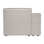 Canapé sectionnel modulaire contemporain, chaise côté gauche avec accoudoir