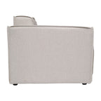 Canapé sectionnel modulaire contemporain, chaise côté gauche avec accoudoir