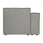 Canapé sectionnel modulaire contemporain, chaise côté gauche avec accoudoir