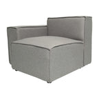 Canapé sectionnel modulaire contemporain, chaise côté gauche avec accoudoir