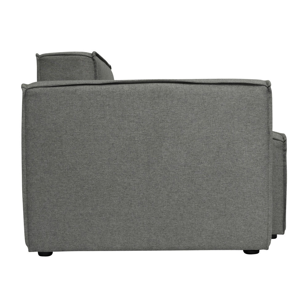 Canapé sectionnel modulaire contemporain, chaise côté gauche avec accoudoir