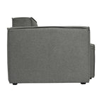 Canapé sectionnel modulaire contemporain, chaise côté gauche avec accoudoir