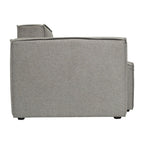 Canapé sectionnel modulaire contemporain, chaise côté gauche avec accoudoir