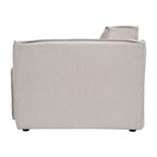 Canapé sectionnel modulaire contemporain, chaise côté droit avec accoudoir