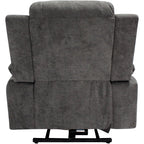 Fauteuil releveur inclinable électrique contemporain avec accoudoirs et dossier coussinés