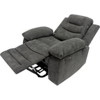 Fauteuil releveur inclinable électrique contemporain avec accoudoirs et dossier coussinés