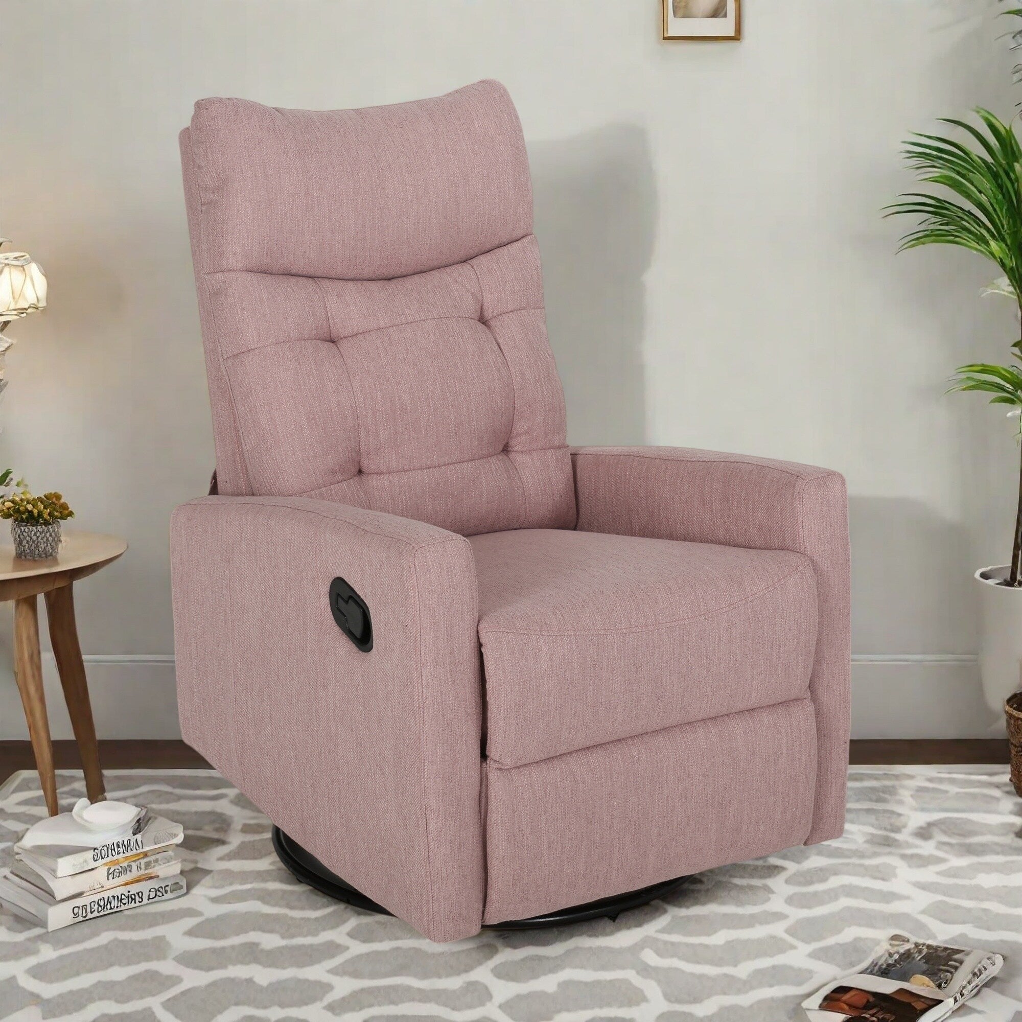 Fauteuil inclinable contemporain avec dossier pivotant et planeur