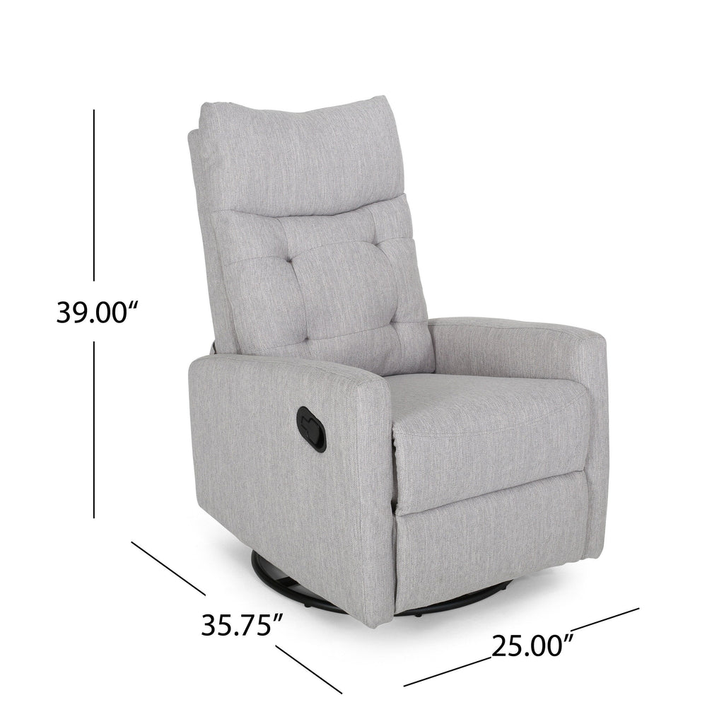 Fauteuil inclinable pivotant et pivotant contemporain