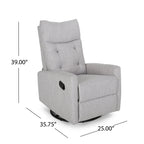 Fauteuil inclinable pivotant et pivotant contemporain