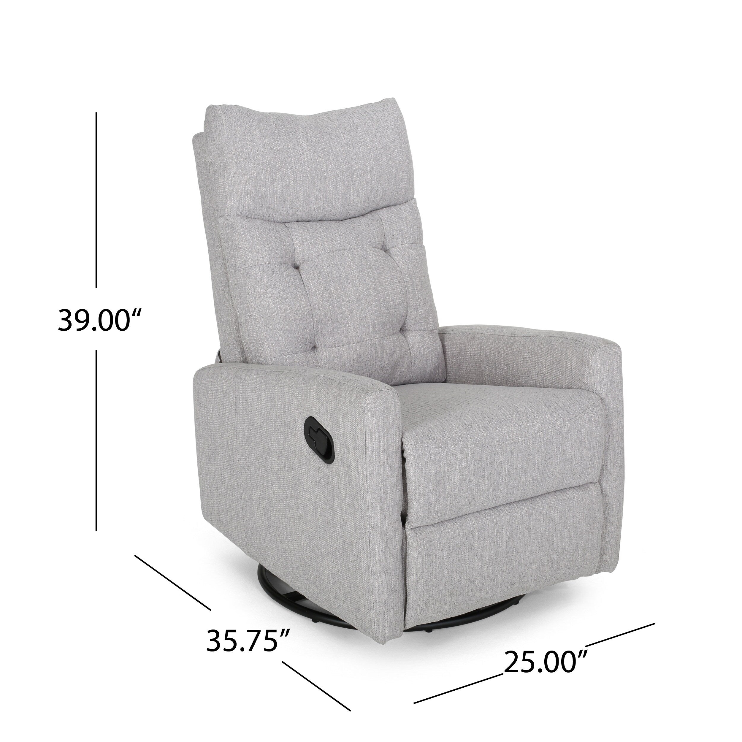 Fauteuil inclinable pivotant et pivotant contemporain