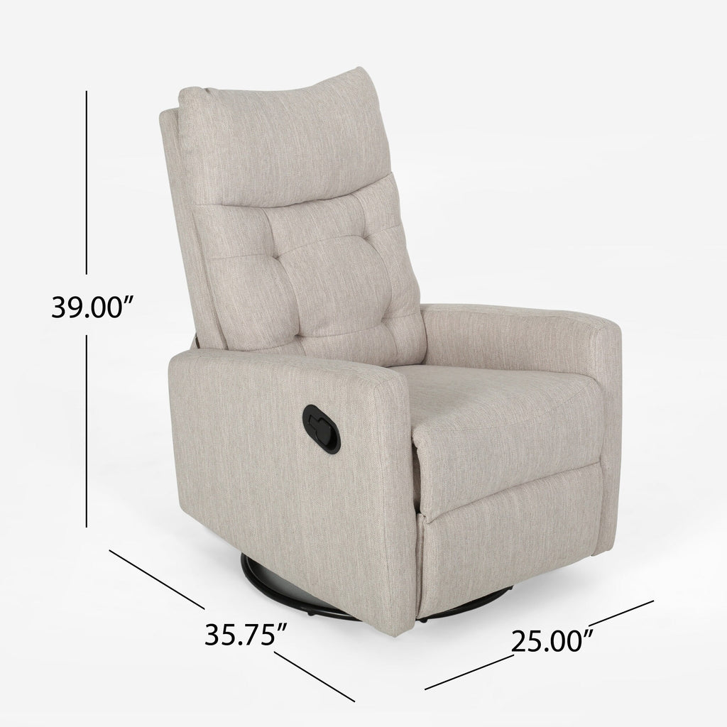 Fauteuil inclinable pivotant et pivotant contemporain