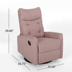 Fauteuil inclinable pivotant et pivotant contemporain