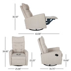 Fauteuil inclinable pivotant et pivotant contemporain
