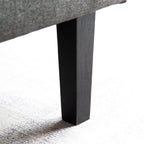 Canapé-lit futon convertible 3 places avec pieds en bois