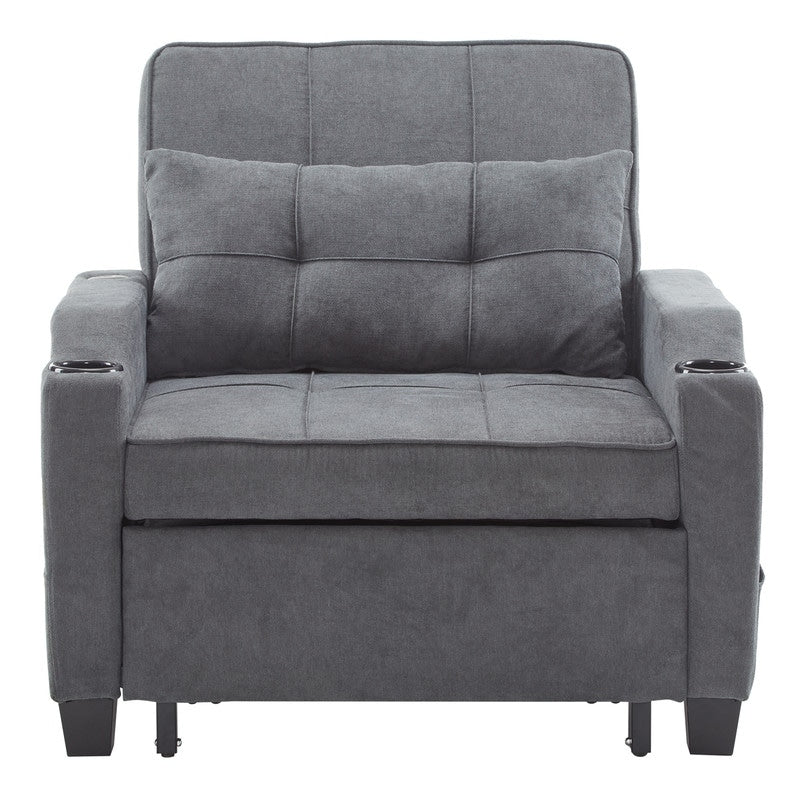 Fauteuil-lit, canapé-lit 3 en 1, fauteuil inclinable réglable, fauteuil, canapé, lit, linge de maison