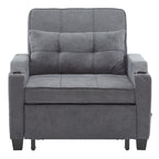 Fauteuil-lit, canapé-lit 3 en 1, fauteuil inclinable réglable, fauteuil, canapé, lit, linge de maison