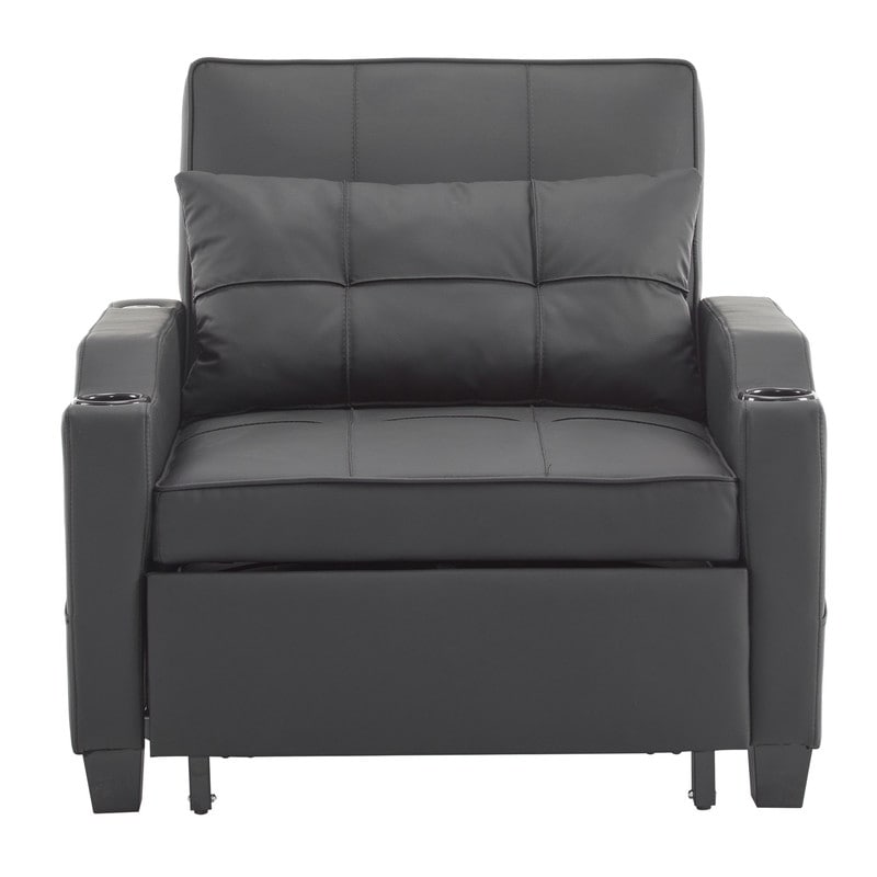 Fauteuil-lit, canapé-lit 3 en 1, fauteuil inclinable réglable, fauteuil, canapé, lit, linge de maison