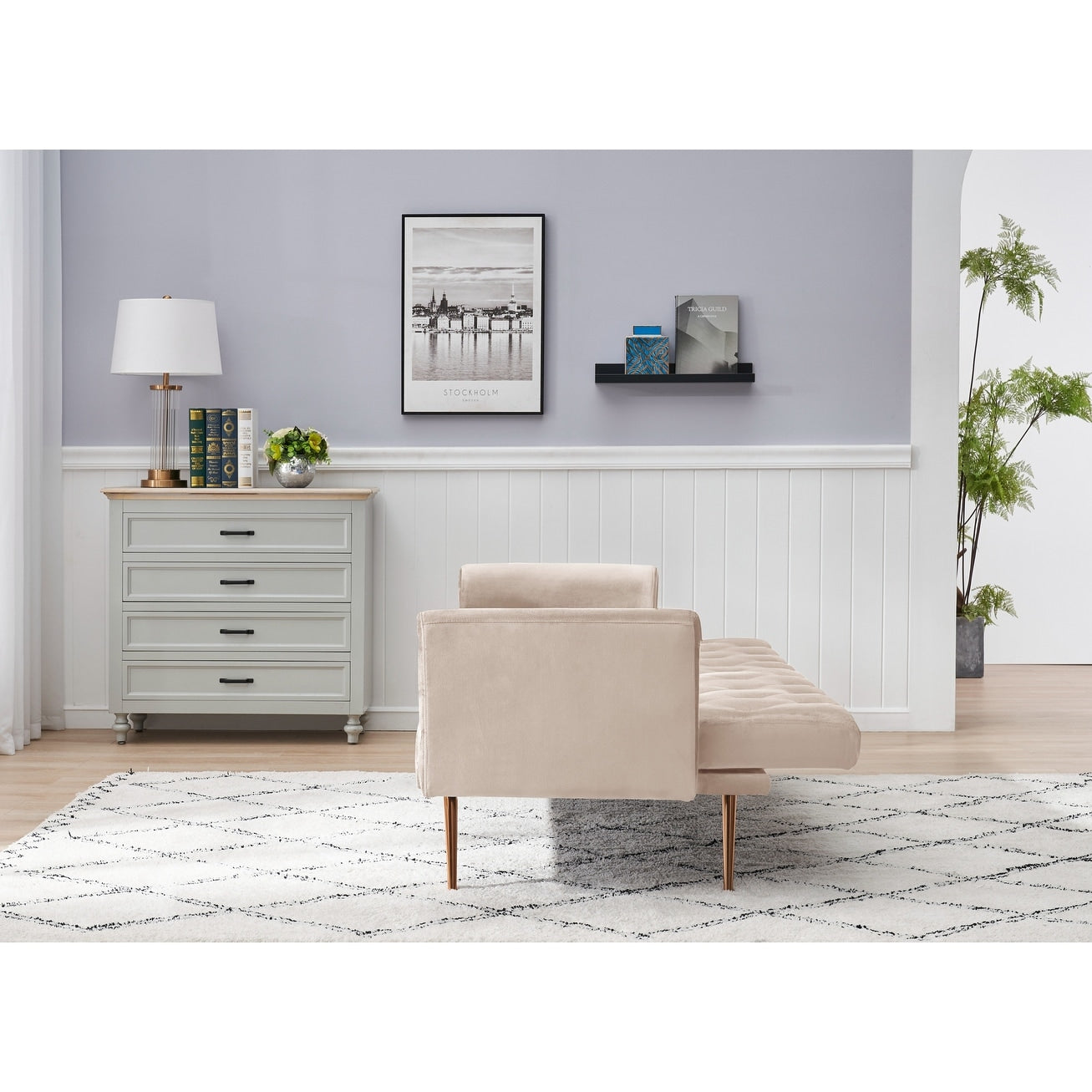 Canapé-lit convertible double pliable pour salon