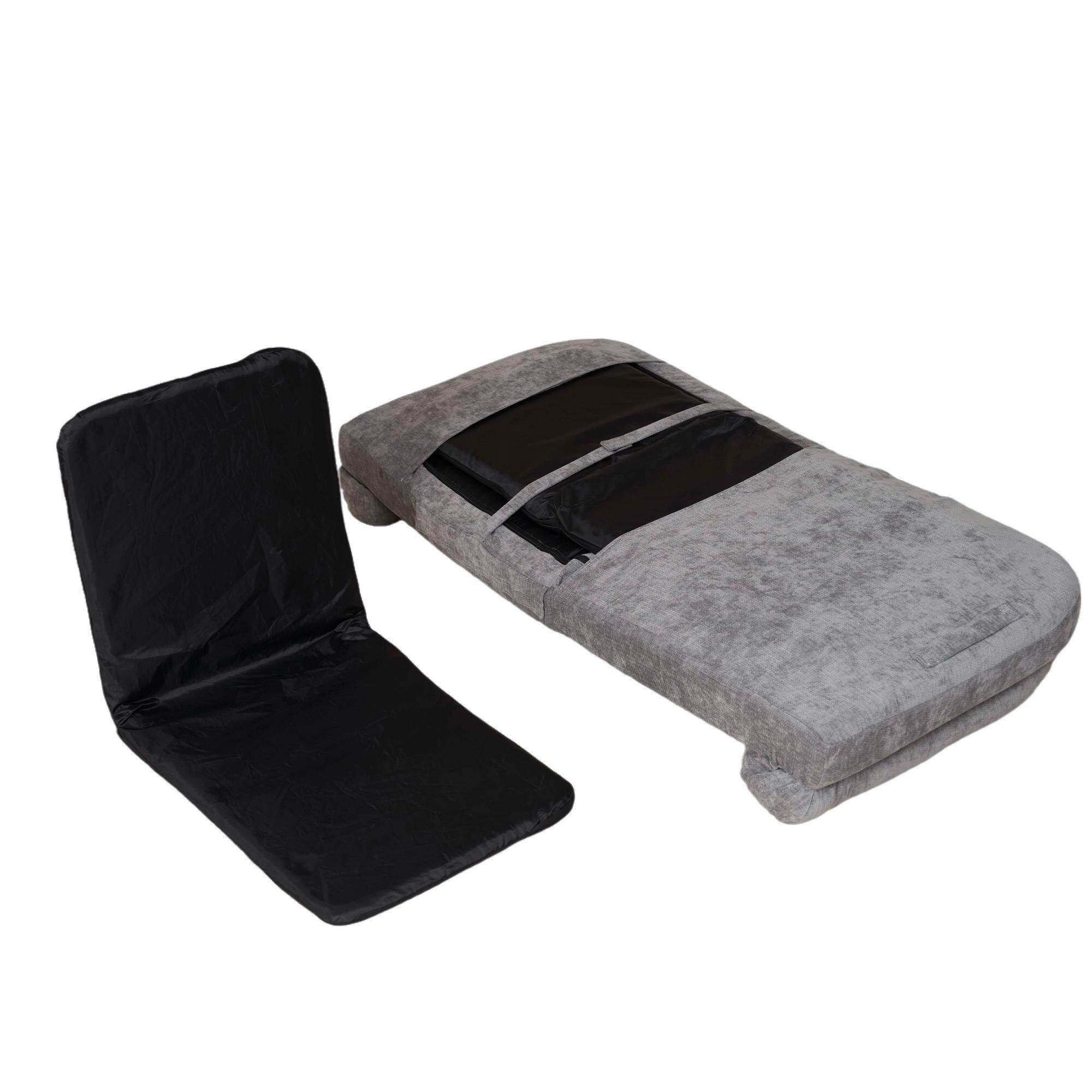 Canapé-lit double convertible avec fonction dépliante pour des options d'assise et de couchage polyvalentes