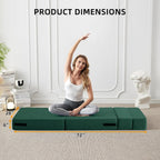 Canapé-lit convertible pliant - Fauteuil-lit moderne en lin avec oreiller et matelas pliable pour salon/dortoir/chambre d'amis