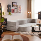 Canapé-lit convertible pliable avec mousse haute densité pour salon, chambre d'amis et chambre à coucher