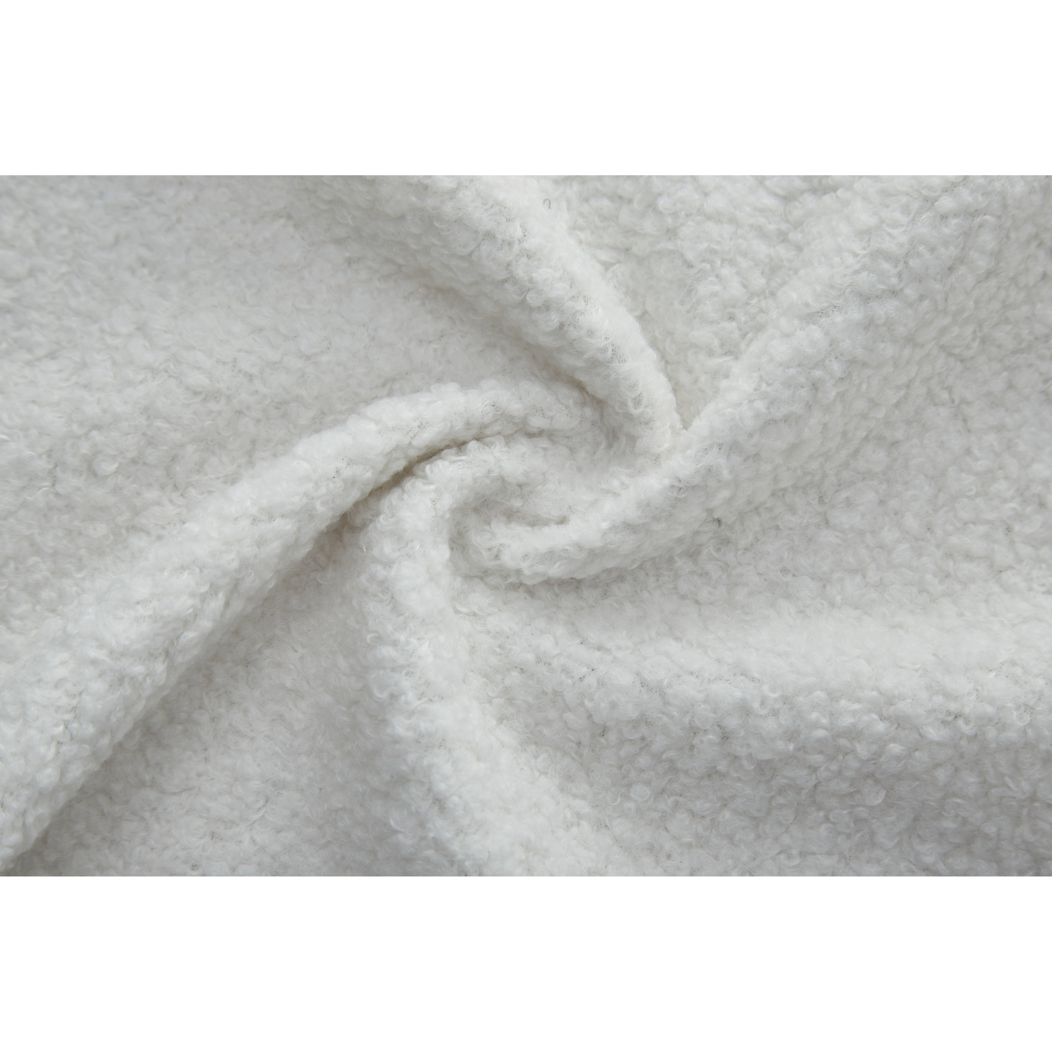 Canapé-lit convertible en tissu Teddy rempli de mousse