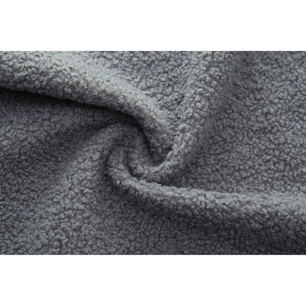 Canapé-lit convertible en tissu Teddy rempli de mousse