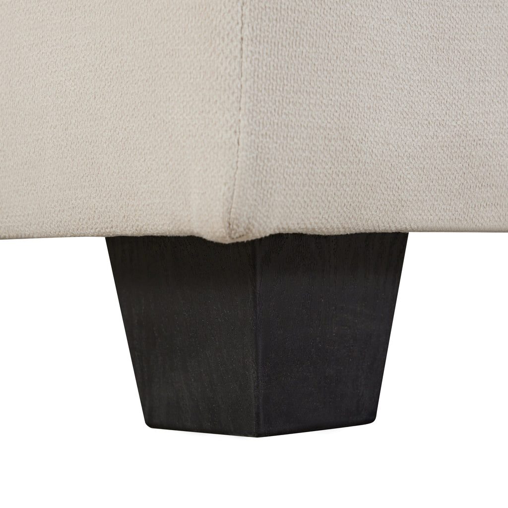 Canapé modulable en U convertible avec pouf de rangement et méridienne réversible pour salon