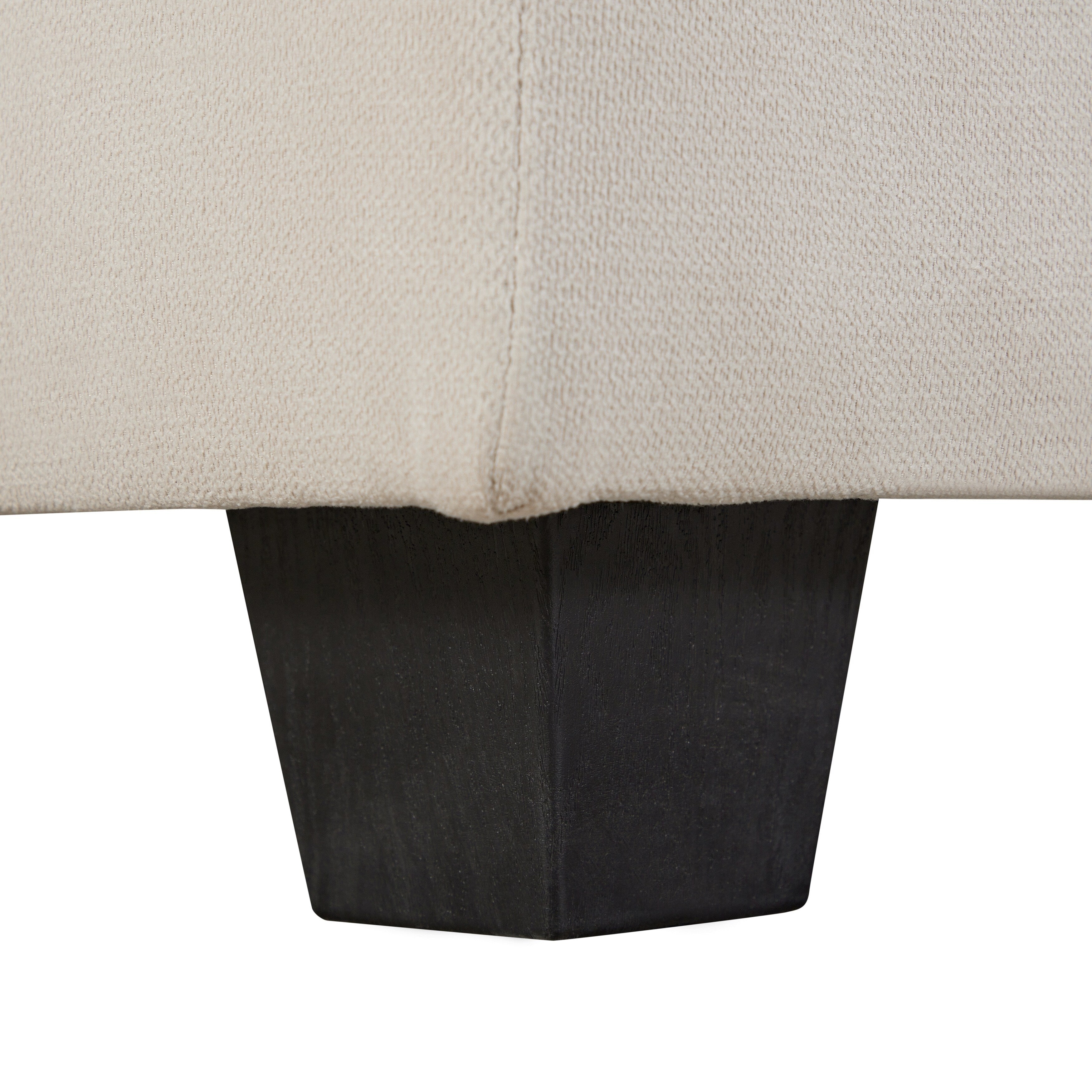 Canapé modulable en U convertible avec pouf de rangement et méridienne réversible pour salon