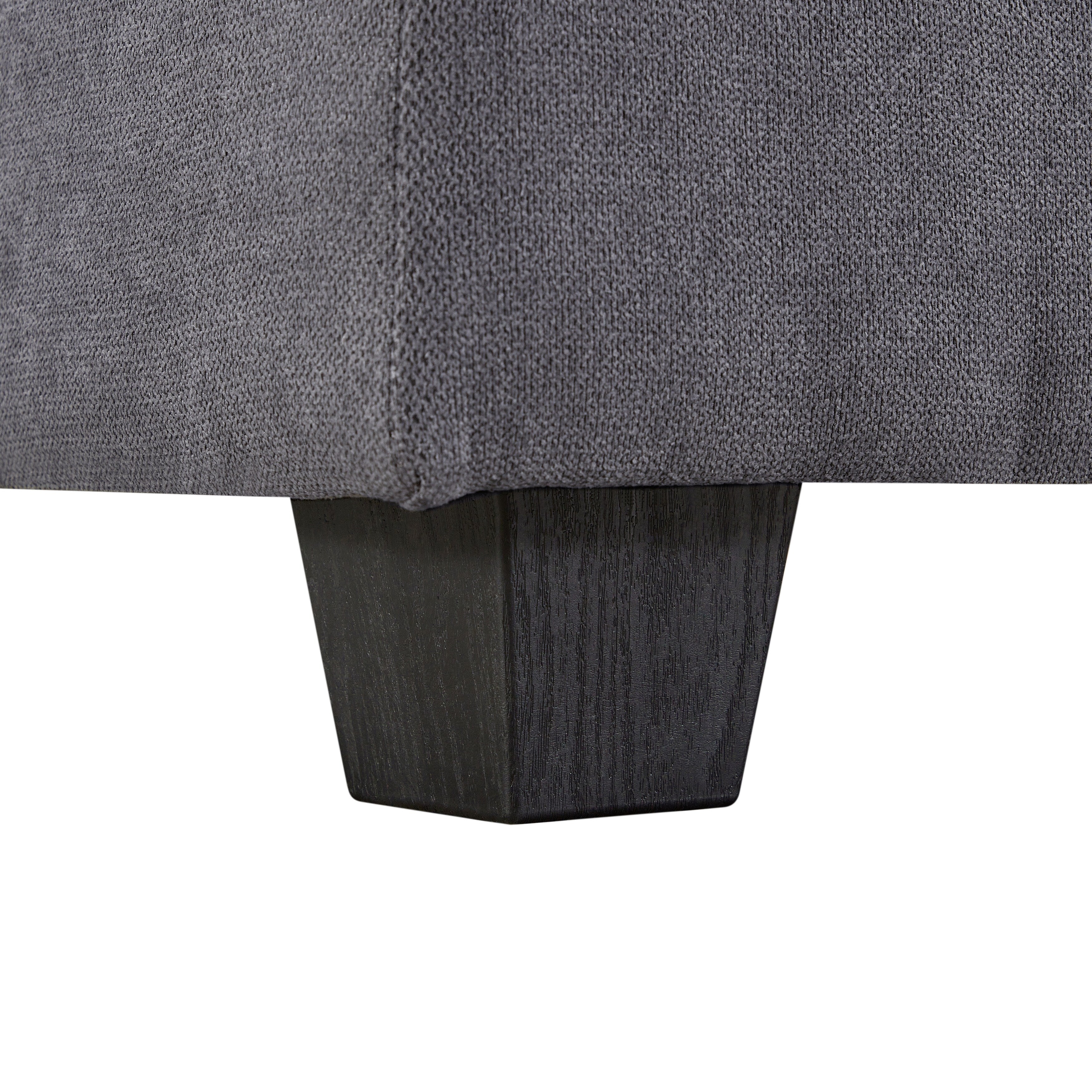 Canapé modulable en U convertible avec pouf de rangement et méridienne réversible pour salon