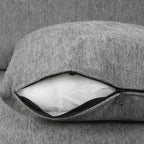 Canapé convertible en U avec lit gigogne, ports USB et porte-gobelets pour le salon