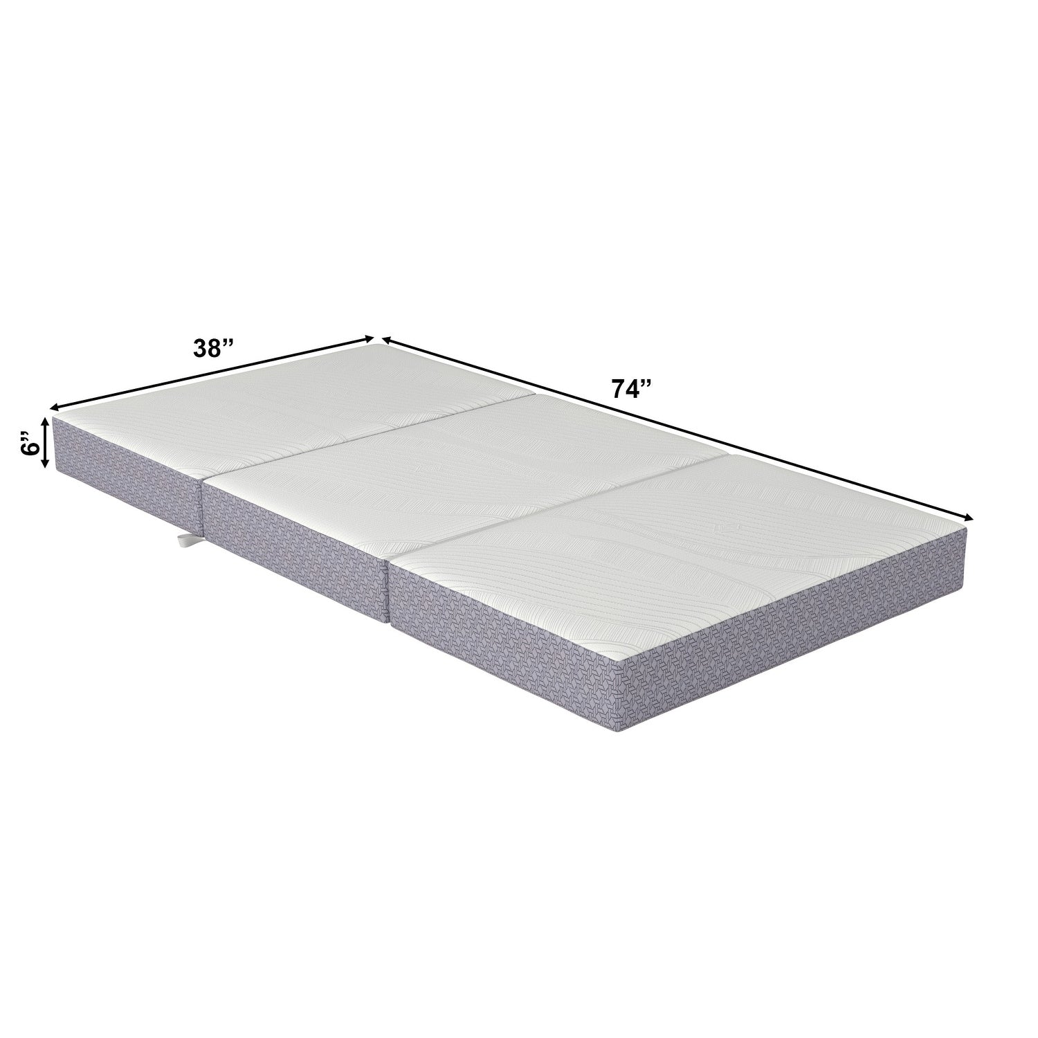 Matelas pliable en mousse à mémoire de forme AFI CoolSoft taille 6