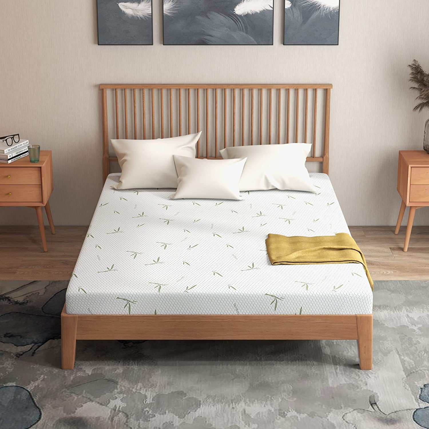 Matelas en mousse à mémoire de forme avec gel rafraîchissant de 6 pouces pour lit d'enfant, lit simple, lit superposé individuel, fabriqué aux États-Unis