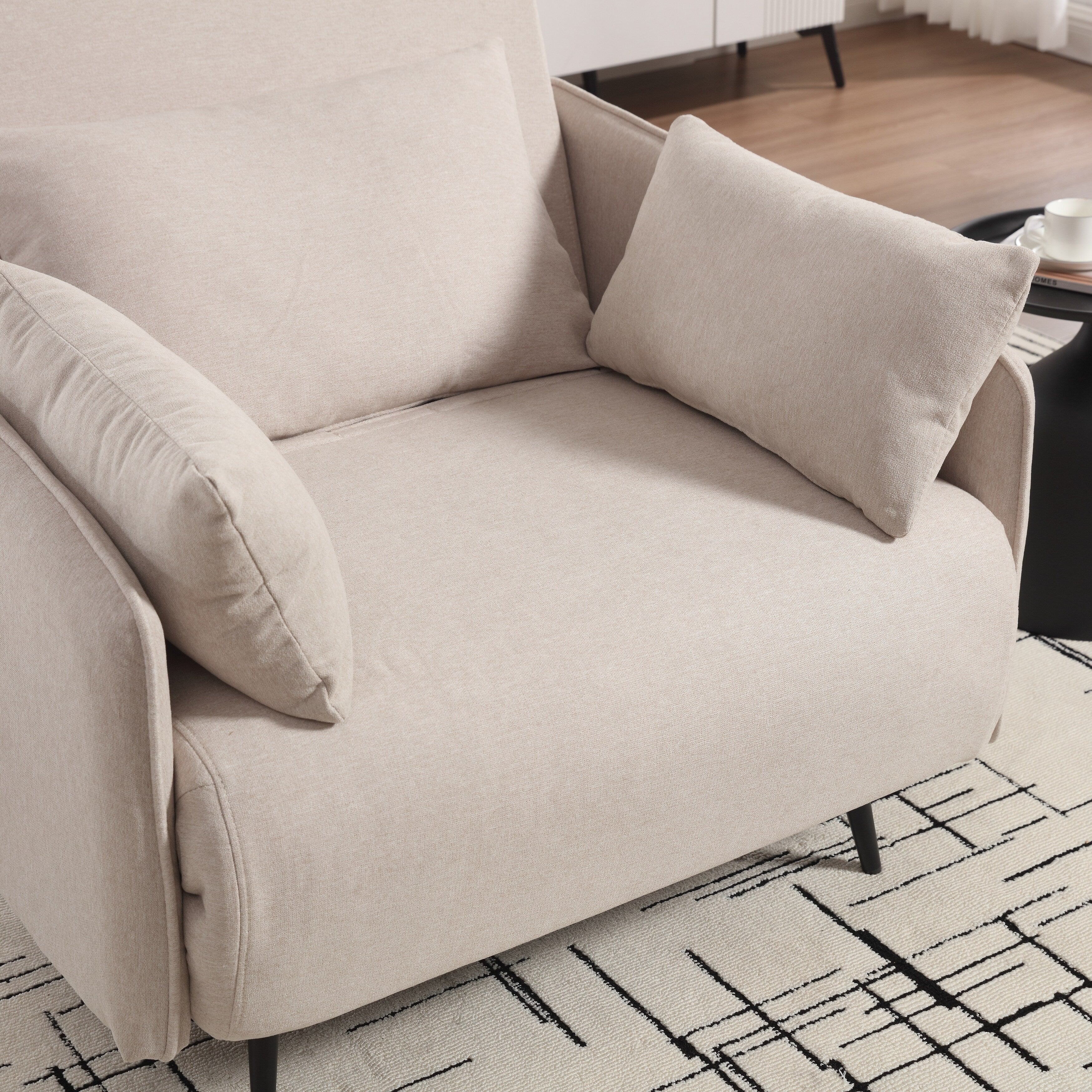 Coolmore Canapé multifonctionnel réglable, fauteuil convertible et lit d'appoint