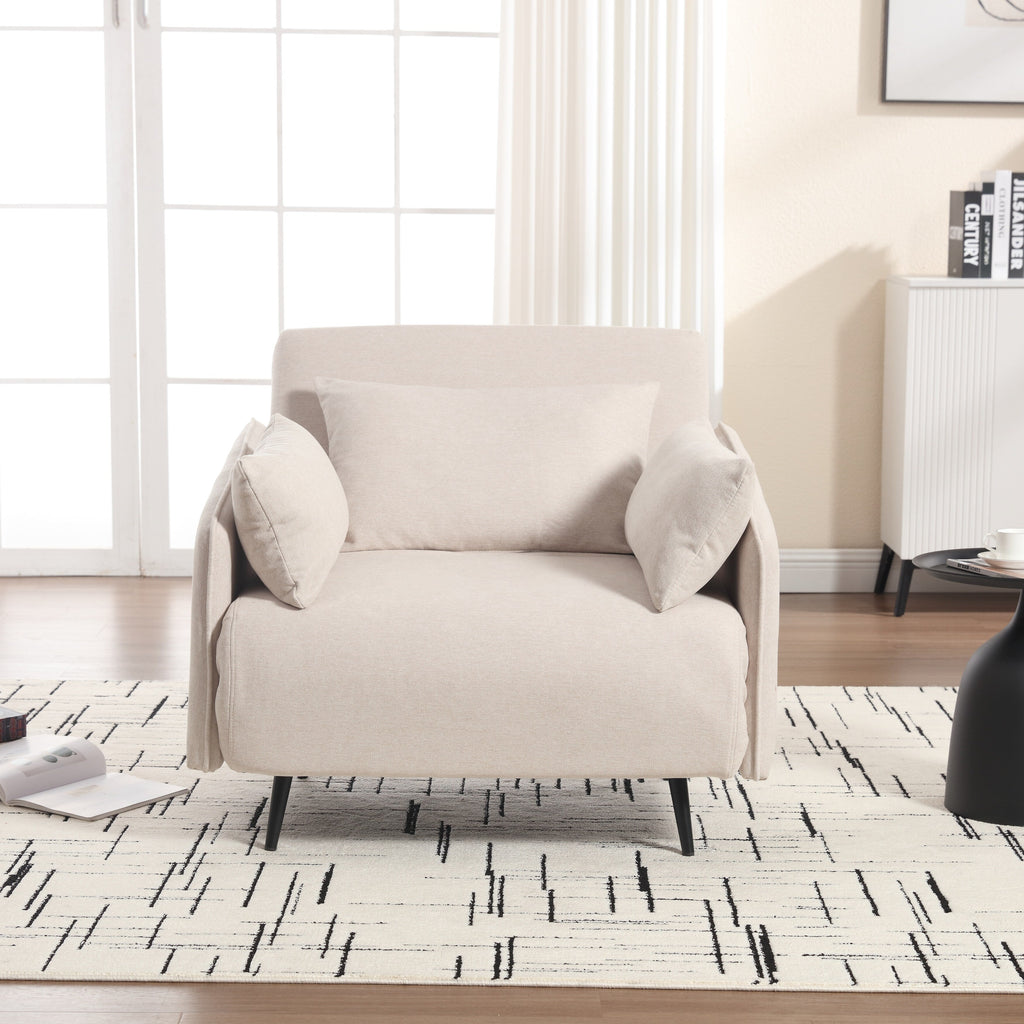 Coolmore Canapé multifonctionnel réglable, fauteuil convertible et lit d'appoint