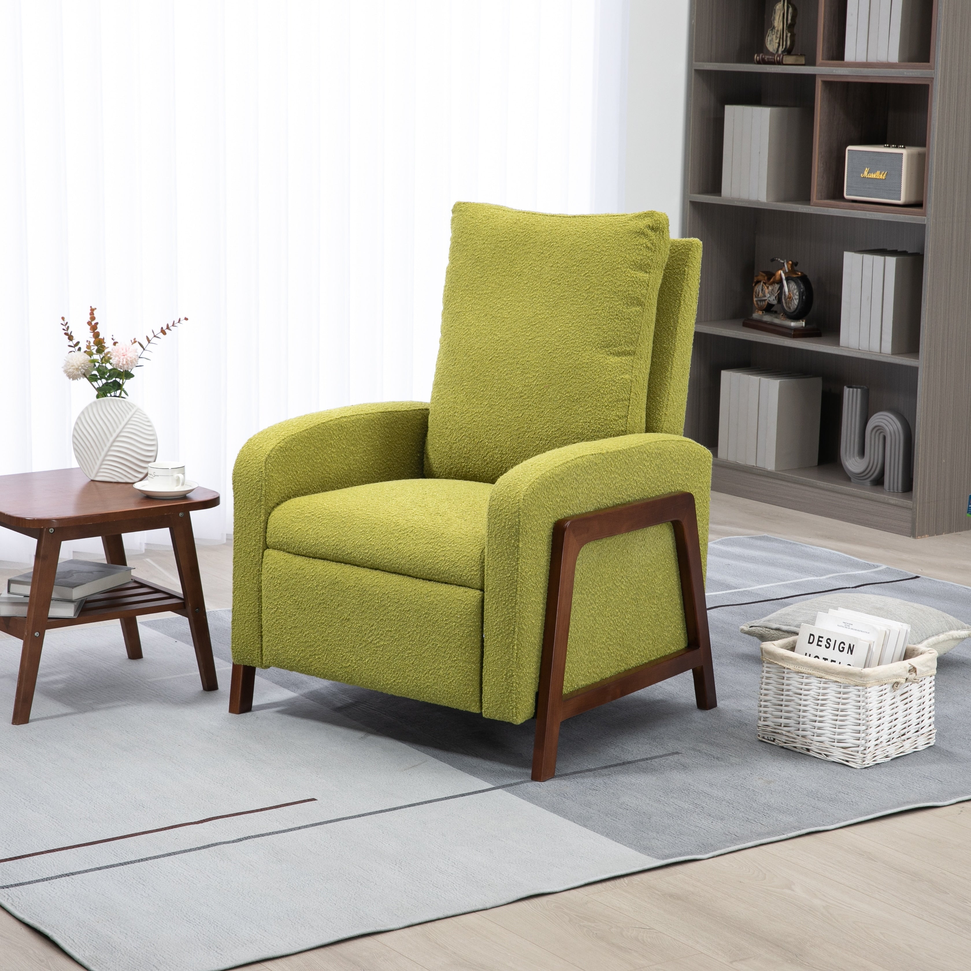 Fauteuil inclinable réglable Coolmore pour home cinéma, canapé inclinable simple en tissu - 29,53 x 30,71 x 40,16