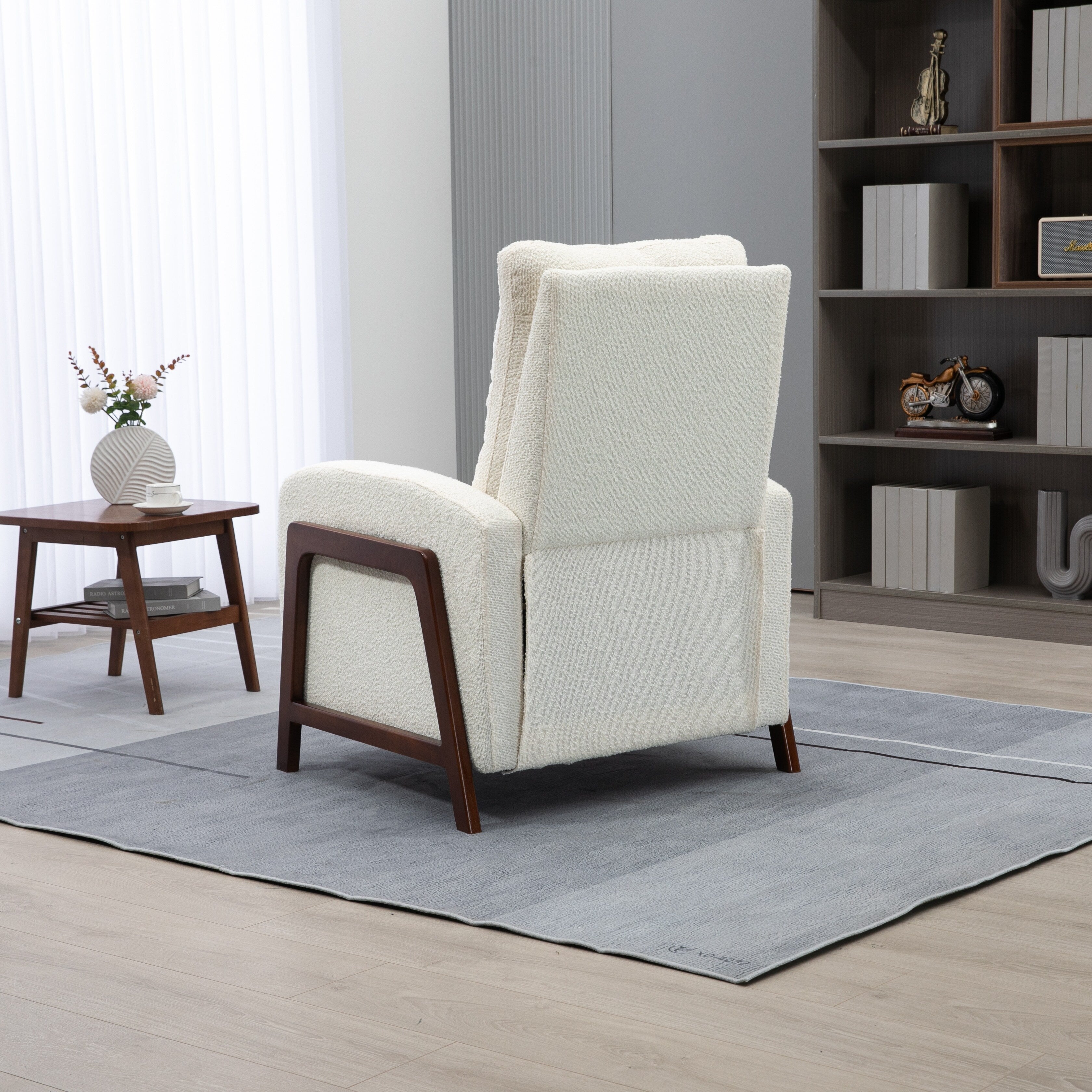 Fauteuil inclinable réglable Coolmore pour home cinéma, canapé inclinable simple en tissu - 29,53 x 30,71 x 40,16