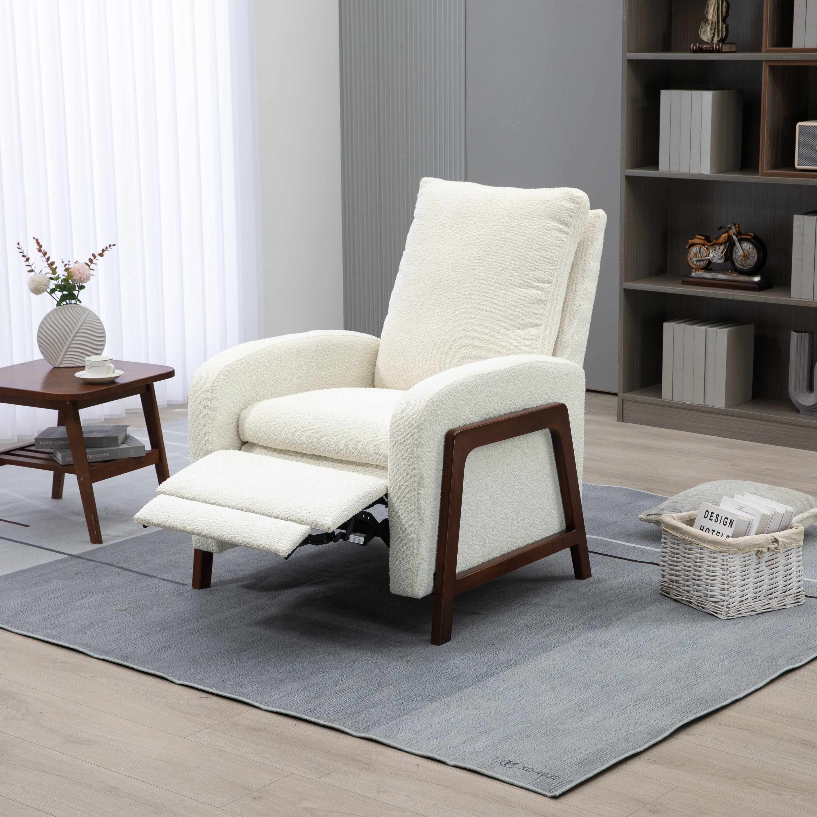 Fauteuil inclinable réglable Coolmore pour home cinéma, canapé inclinable simple en tissu - 29,53 x 30,71 x 40,16